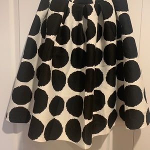 Polka dot full skirt